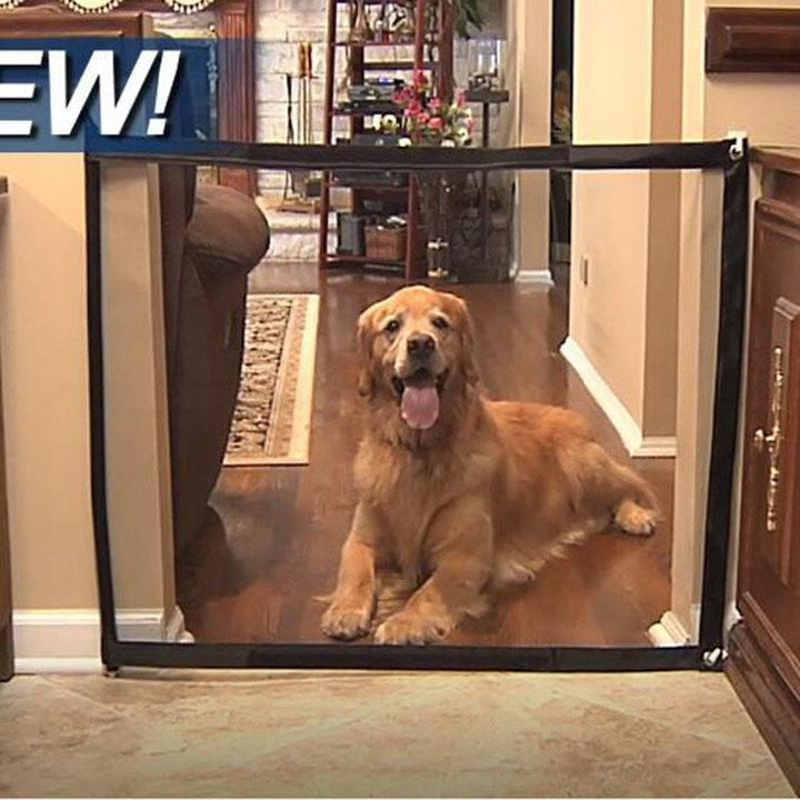 Kalsten | Indoor Dog Fence The Magic Mesh Retractable Indoor Dog Gate