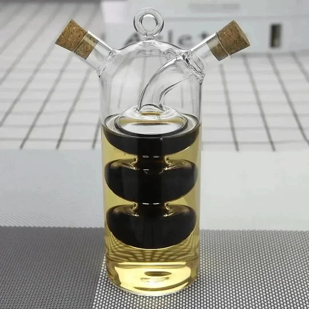 Kalsten | Double Glass Oil & Vinegar Dispenser Bottle
