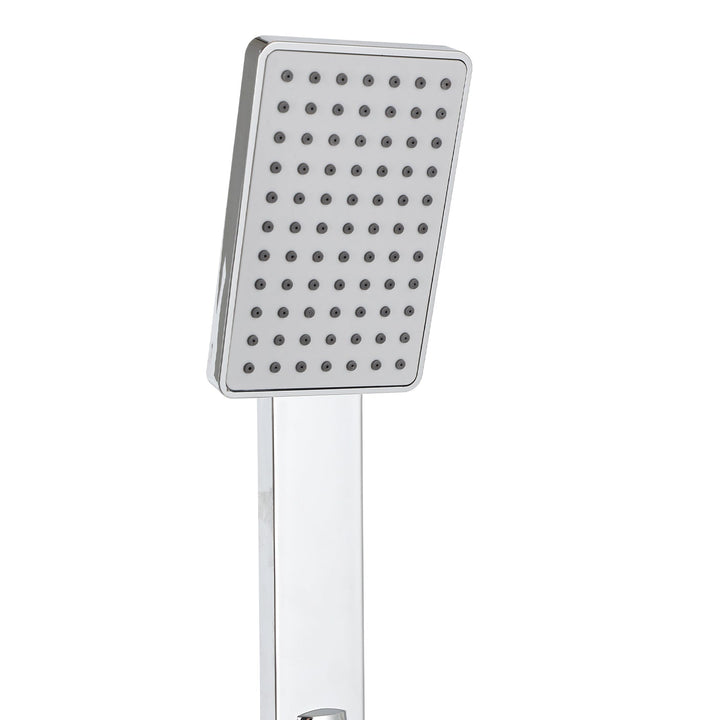 Shower panel stainless steel wall shower panel 5 functions silver | Kalsten