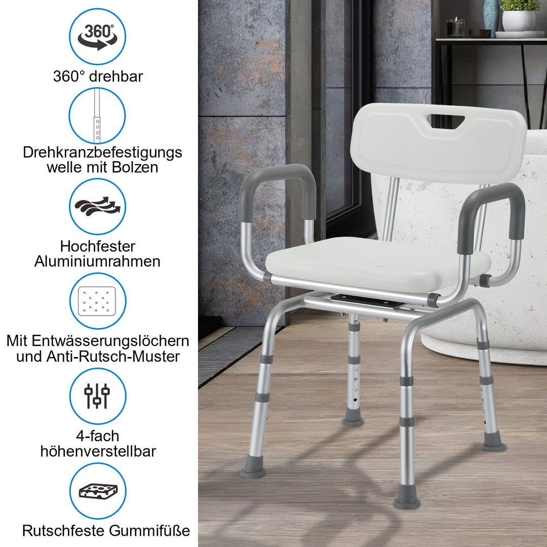 Shower chair Shower stool 360°rotatable | Kalsten