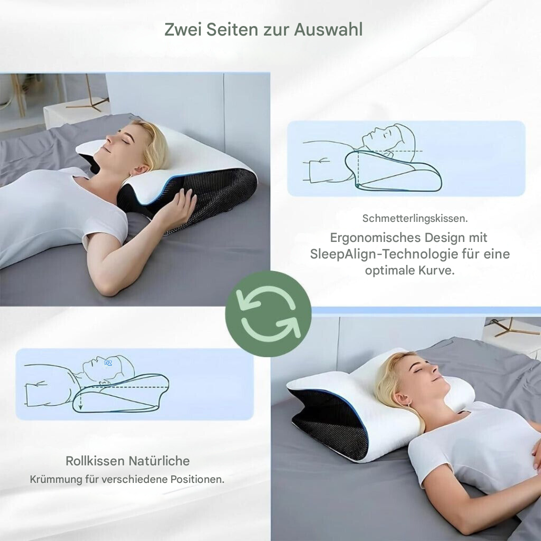 RelaxNeck Ergonomic Memory Foam Pillow – Support for Neck and Back | Kalsten