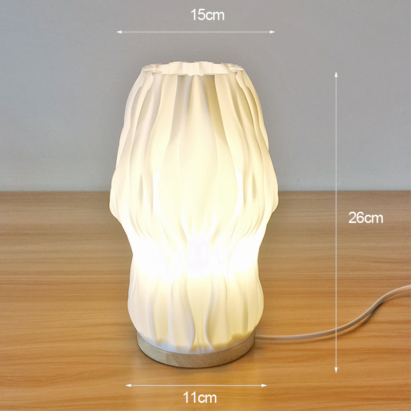 Frenchlight Table Lamp - Elegant Pleated Table Lamp in French Cream for Atmospheric Spaces Kalsten