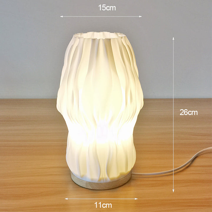 Frenchlight Table Lamp - Elegant Pleated Table Lamp in French Cream for Atmospheric Spaces Kalsten