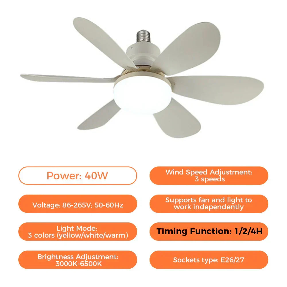 Ceiling Fan with LED Light | Kalsten