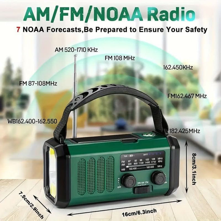 Kalsten | All-in-one emergency radio with torch and USB charging function