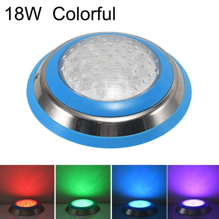 Kalsten | 18W LED Stainless Steel Wall Mounted Pool Light Landscape Underwater Light (Colorful Light)