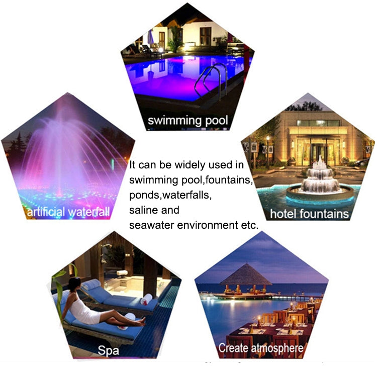 Kalsten | 18W LED Stainless Steel Wall Mounted Pool Light Landscape Underwater Light (Colorful Light)