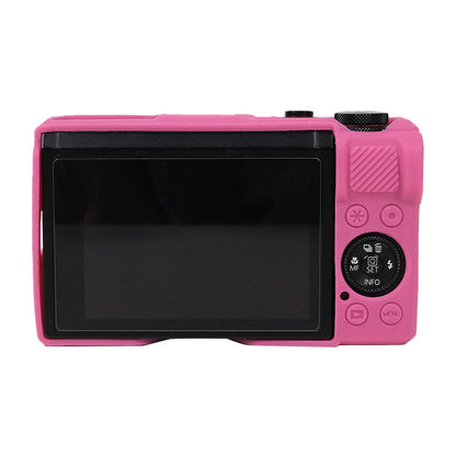 BowLift | For Canon PowerShot G7 X Mark III / G7X3 Soft Silicone Protective Case with Lens Cap (Rose Red)