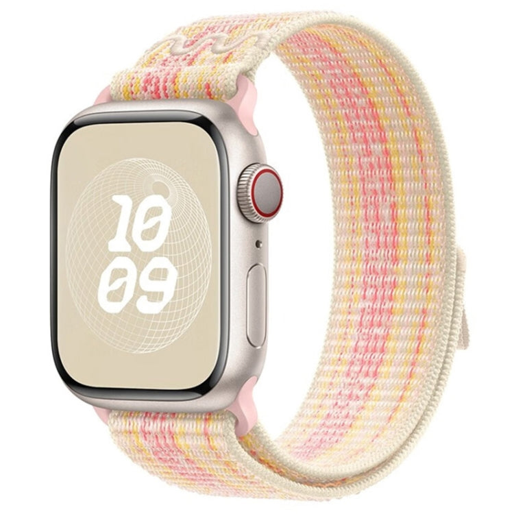 Skanto | For Apple Watch Series 5 40mm Loop Nylon Watch Strap (Starlight Yellow Pink)