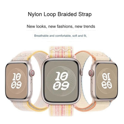 Skanto | For Apple Watch Series 5 40mm Loop Nylon Watch Strap (Starlight Yellow Pink)