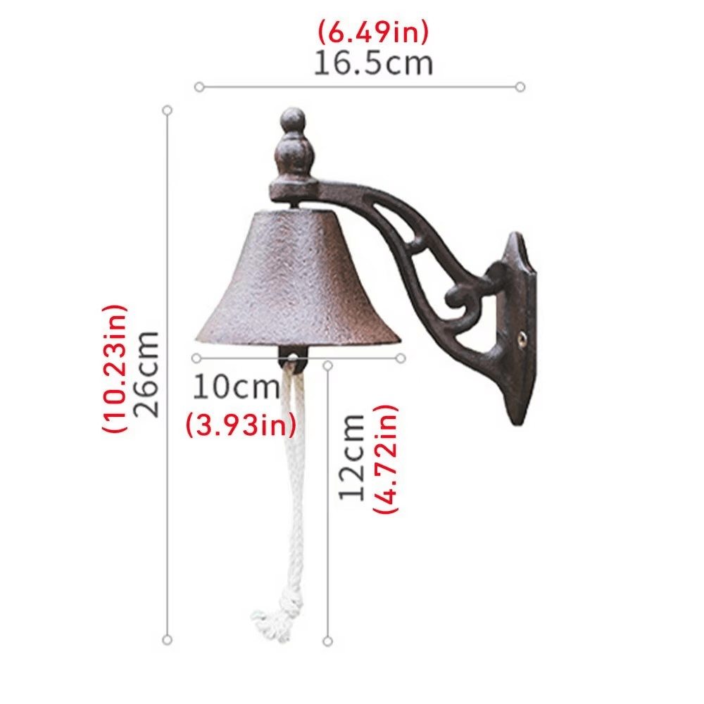Skanto | Vintage Style Cast Iron Doorbell for Entrance & Garden