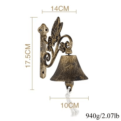 Skanto | Vintage Style Cast Iron Doorbell for Entrance & Garden