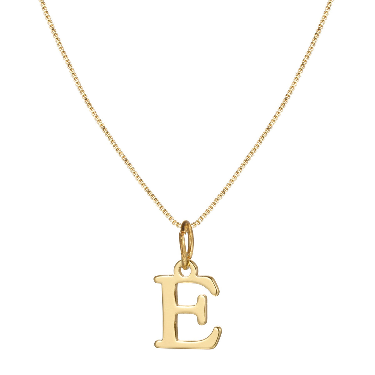Skanto | 14k Minimal Serif Initial Necklace