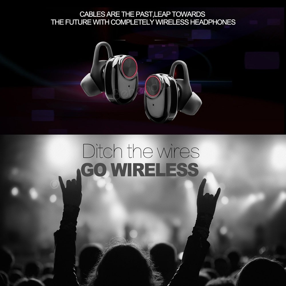 Wireless In-Ear Headphones Bluetooth V5.0 (black) | Kalsten