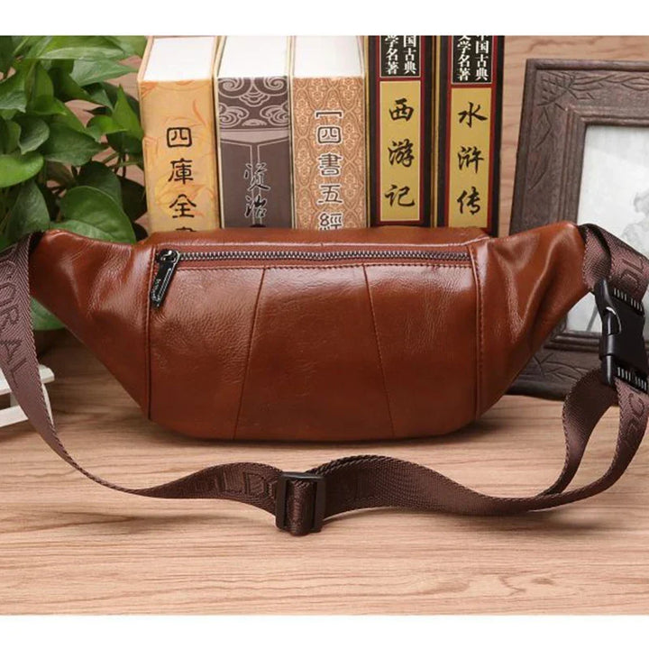 Kalsten | Genuine Leather Fanny Pack | Large Capacity, Robust Design & Versatile for Travel and Outdoor Activities