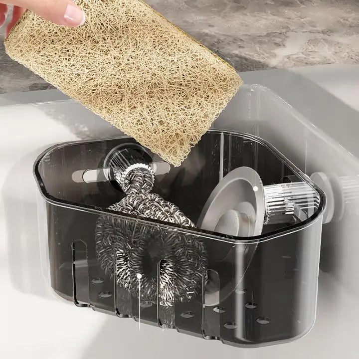 Kalsten | Corner Dish Rack with Suction Cup – Space-saving, stable & drill-free