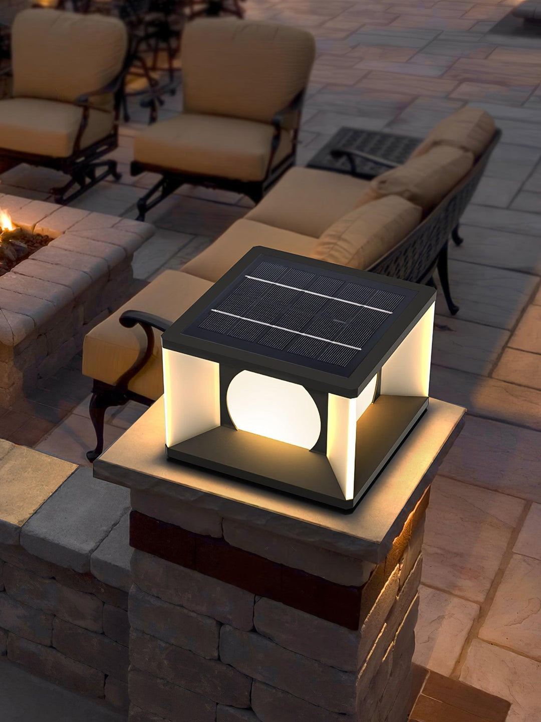 Eclipse Cube Outdoor Post Light | Kalsten