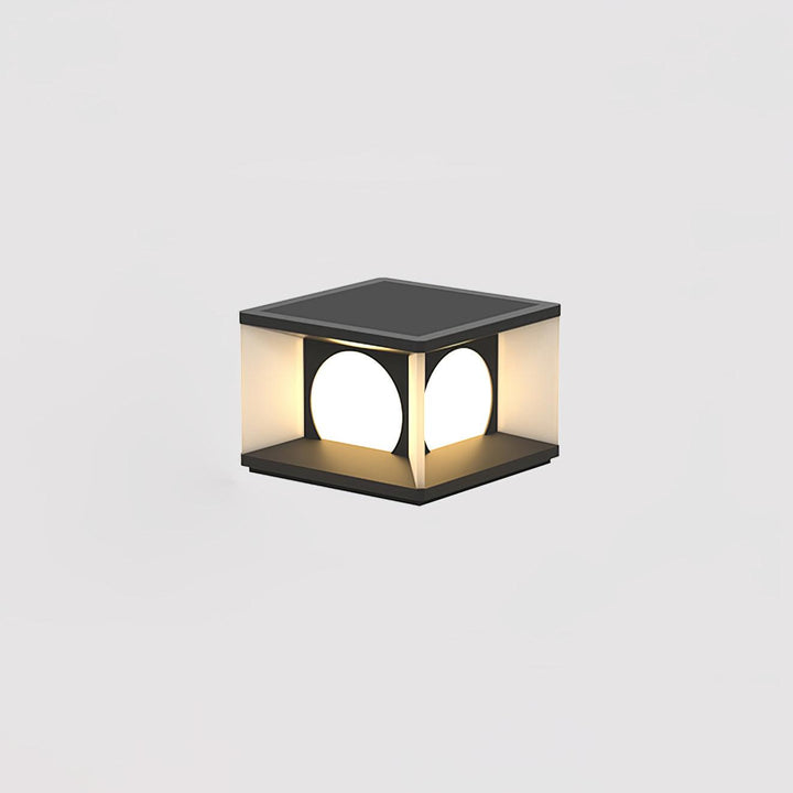 Eclipse Cube Outdoor Post Light | Kalsten