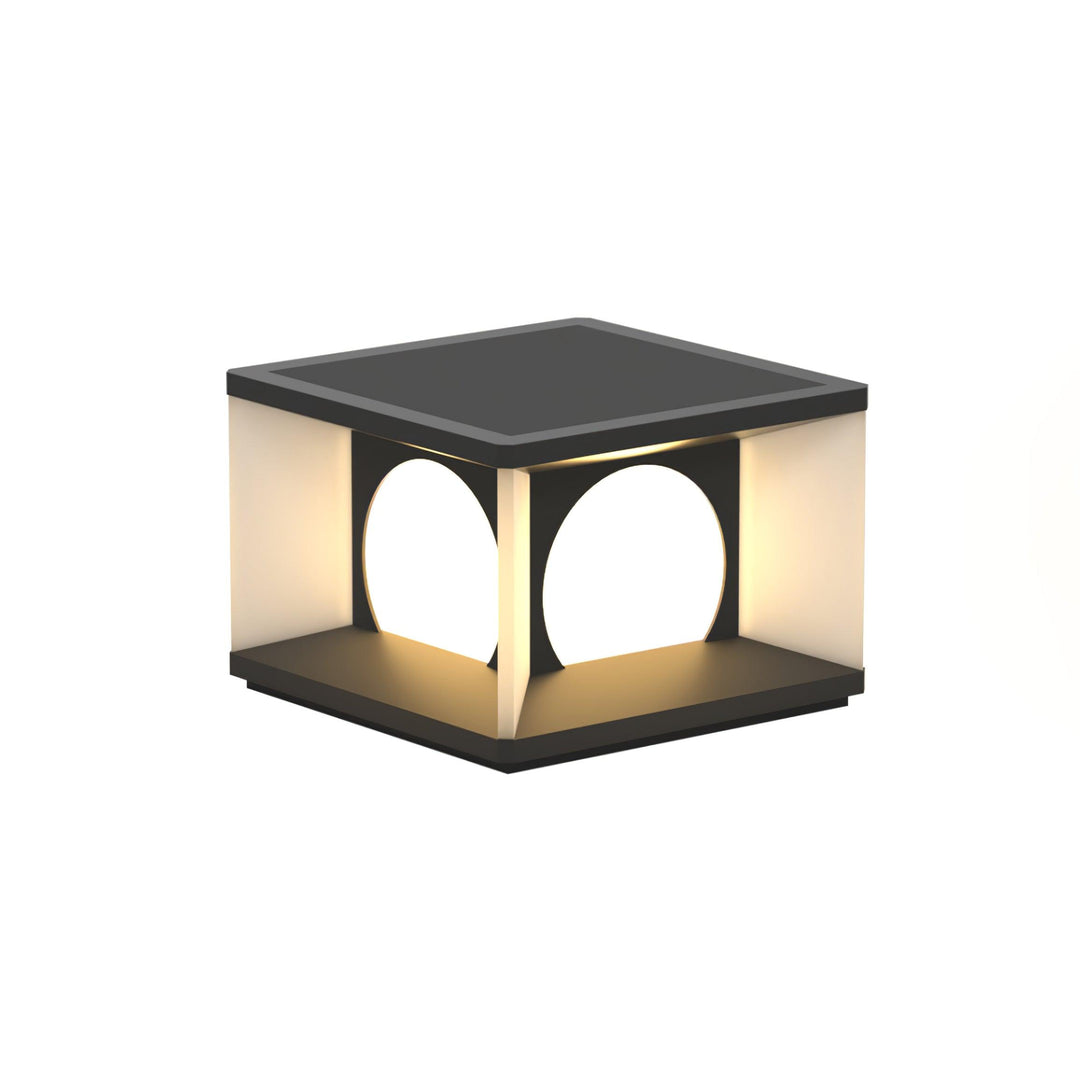 Eclipse Cube Outdoor Post Light | Kalsten