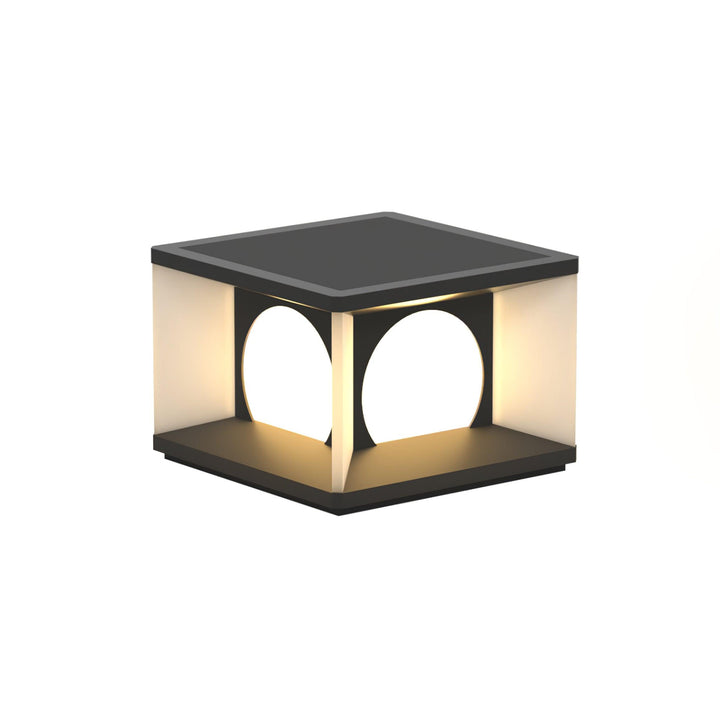 Eclipse Cube Outdoor Post Light | Kalsten