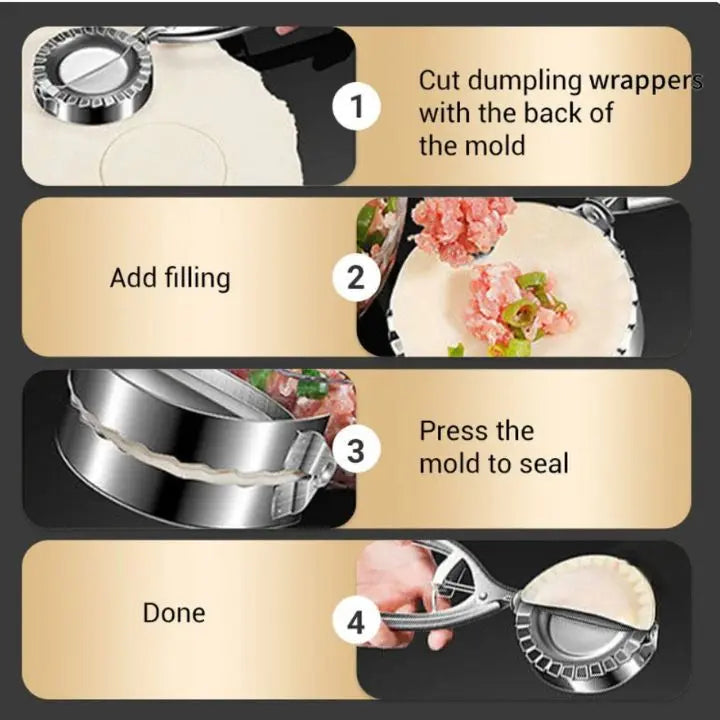 Kalsten | Stainless Steel Dumpling Mold - Perfect Dumplings Made Quickly