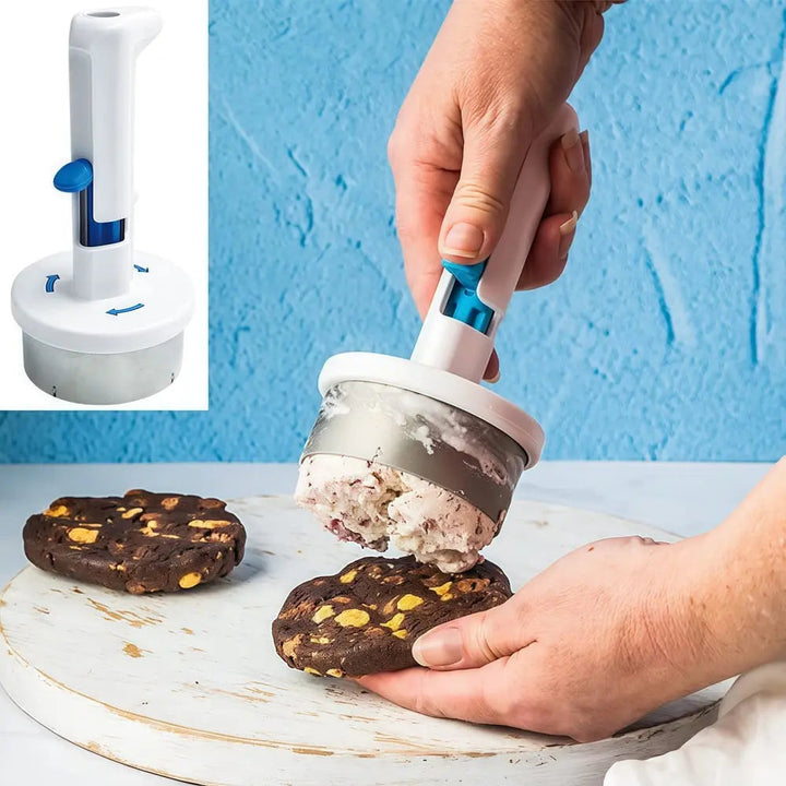 Kalsten | Stainless Steel Ice Cream Scoop – With One-Hand Release & Ergonomic Handle