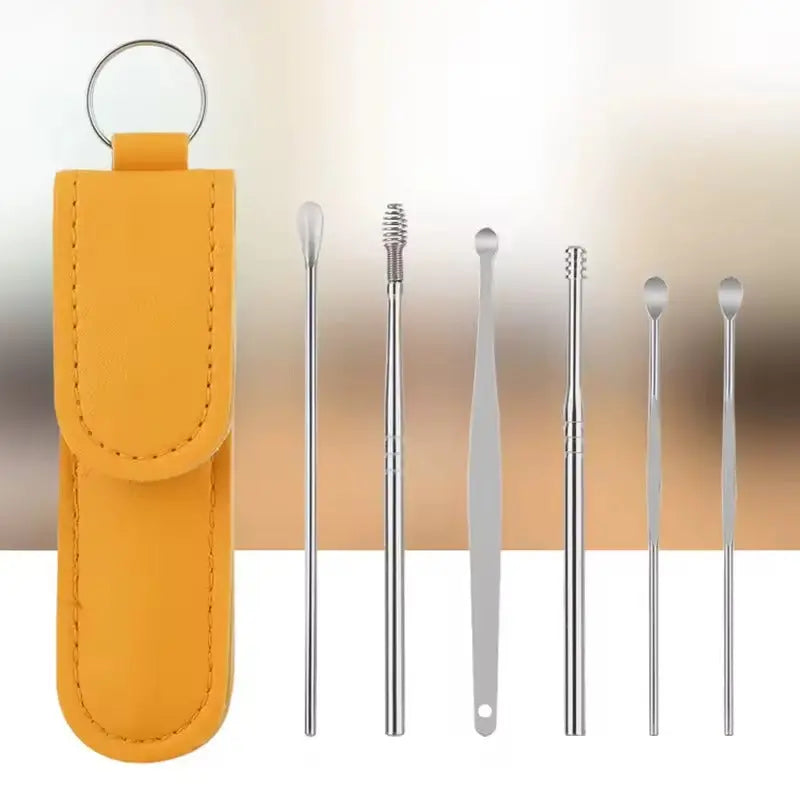 Stainless Steel Ear Cleaner Set 6-piece for Ear Care | Kalsten