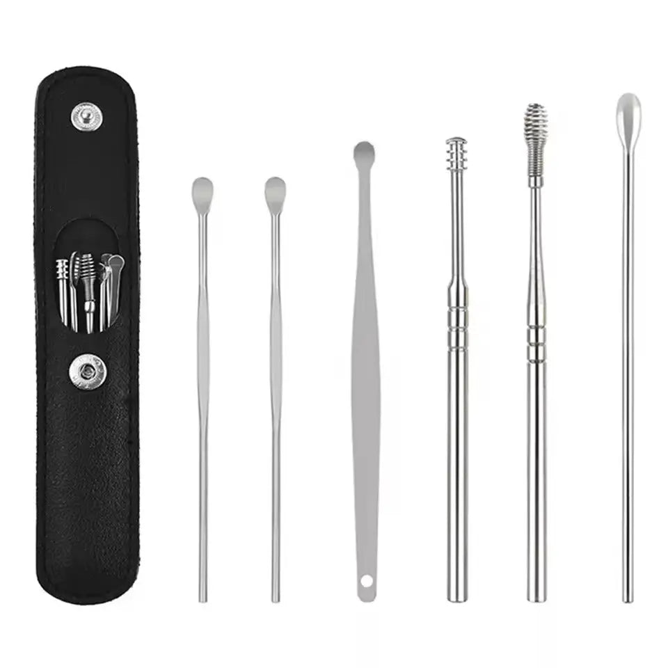 Stainless Steel Ear Cleaner Set 6-piece for Ear Care | Kalsten