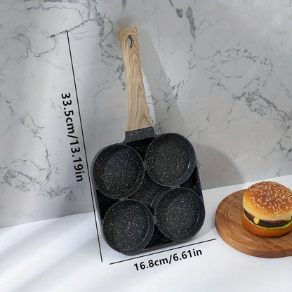 BowLift | Hole Non-Stick Pan | Multipurpose Pan for Eggs & Pancakes | Durable Aluminum | Easy to Clean