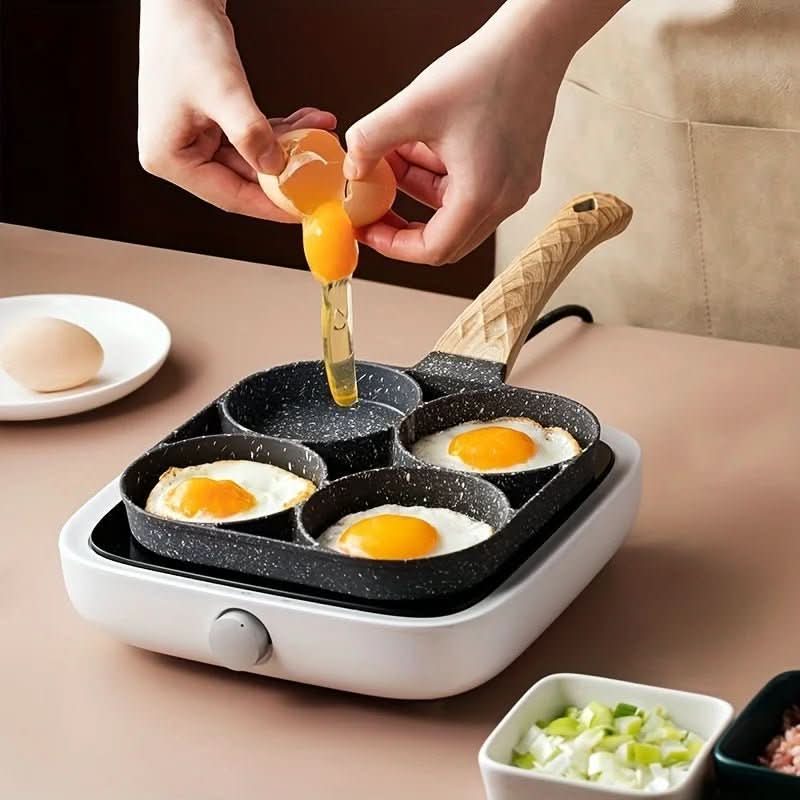 BowLift | Hole Non-Stick Pan | Multipurpose Pan for Eggs & Pancakes | Durable Aluminum | Easy to Clean