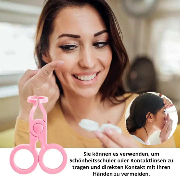 Kalsten | Insertion aid for contact lenses – Incl. lid opener for soft & hard lenses