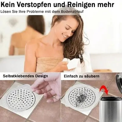 Kalsten | Disposable drain screens with adhesive surface – Against clogging & mold in the bathroom