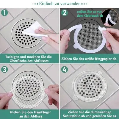 Kalsten | Disposable drain screens with adhesive surface – Against clogging & mold in the bathroom