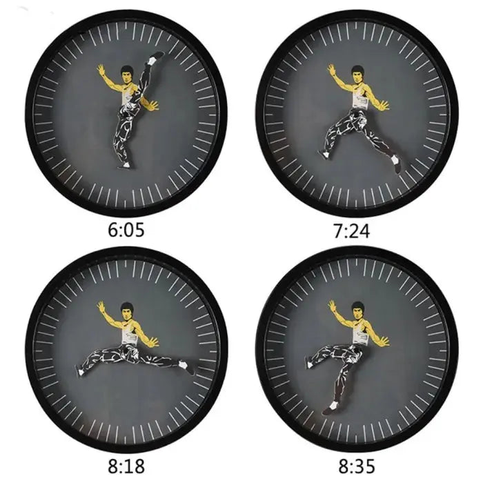 Kalsten | Unique Kung Fu Wall Clock – Quiet and stylish