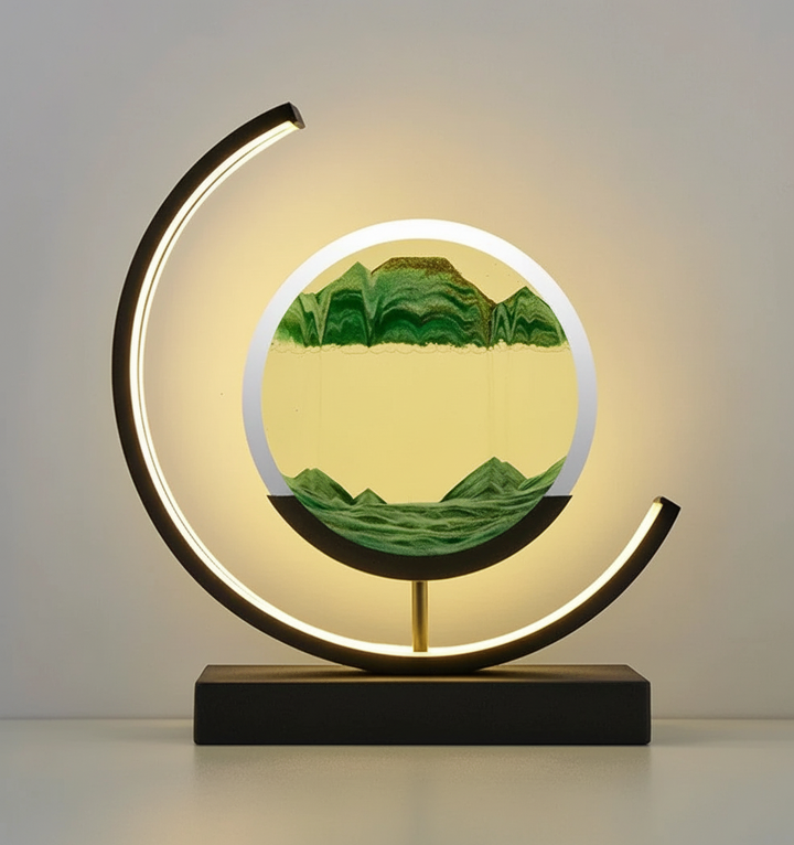 DuneGlow Table Lamp – Handmade Ambient Lamp with Soothing Light and Modern Design | Kalsten