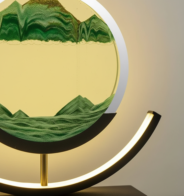 DuneGlow Table Lamp – Handmade Mood Lamp with Soothing Light and Modern Design | Kalsten