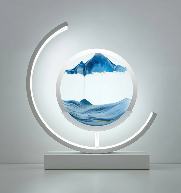 DuneGlow Table Lamp – Handmade Ambient Lamp with Soothing Light and Modern Design | Kalsten