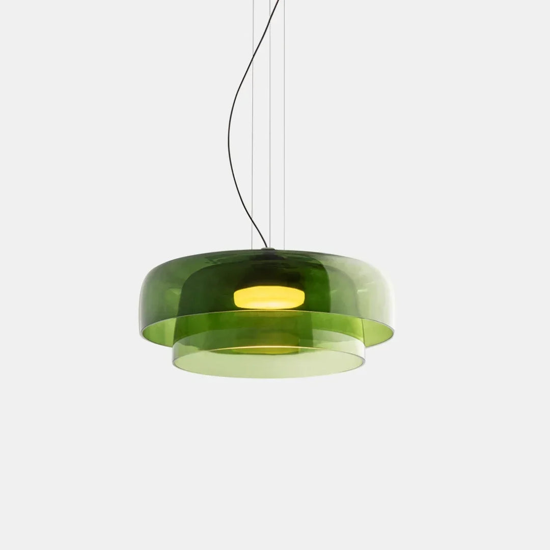 Pendant Light Glass Bowl 10 in Adjustable Dining Room Lounge Hanging Lamp Artistic Ambient Lighting | Kalsten