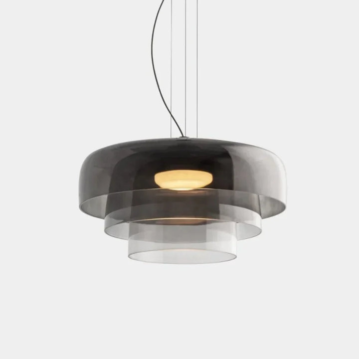 Pendant Light Glass Bowl 10 in Adjustable Dining Room Lounge Hanging Lamp Artistic Ambient Lighting | Kalsten