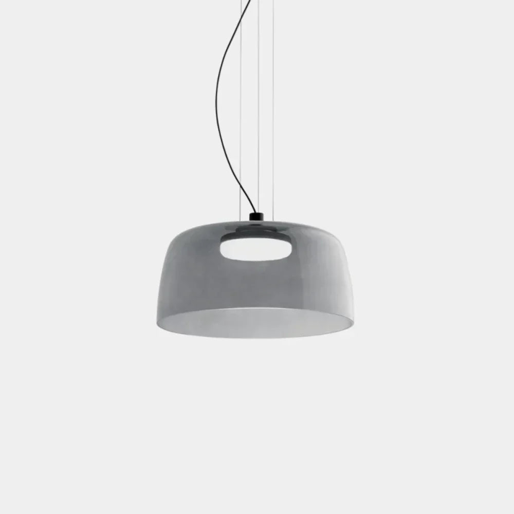 Pendant Light Glass Bowl 10 in Adjustable Dining Room Lounge Hanging Lamp Artistic Ambient Lighting | Kalsten