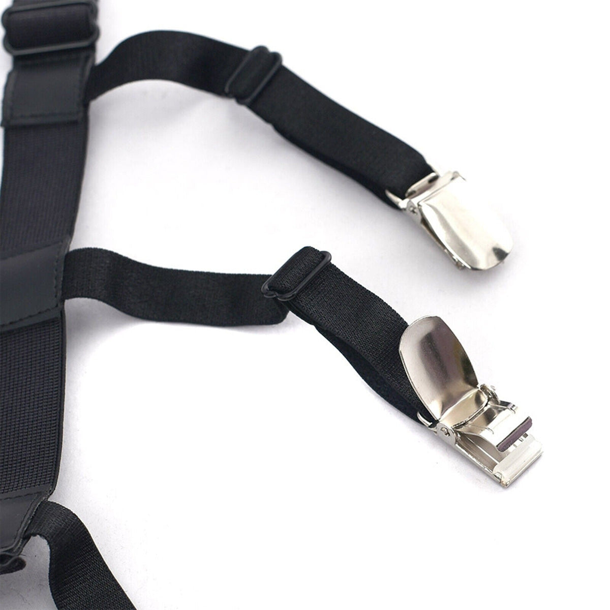 Men's Shirt Stays Elastic Suspenders for Secure Shirt Holder