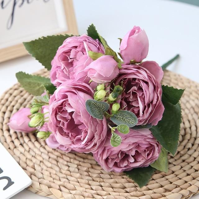 Kalsten | Elegant peony floral composition for home decor – High-quality non-woven fabric