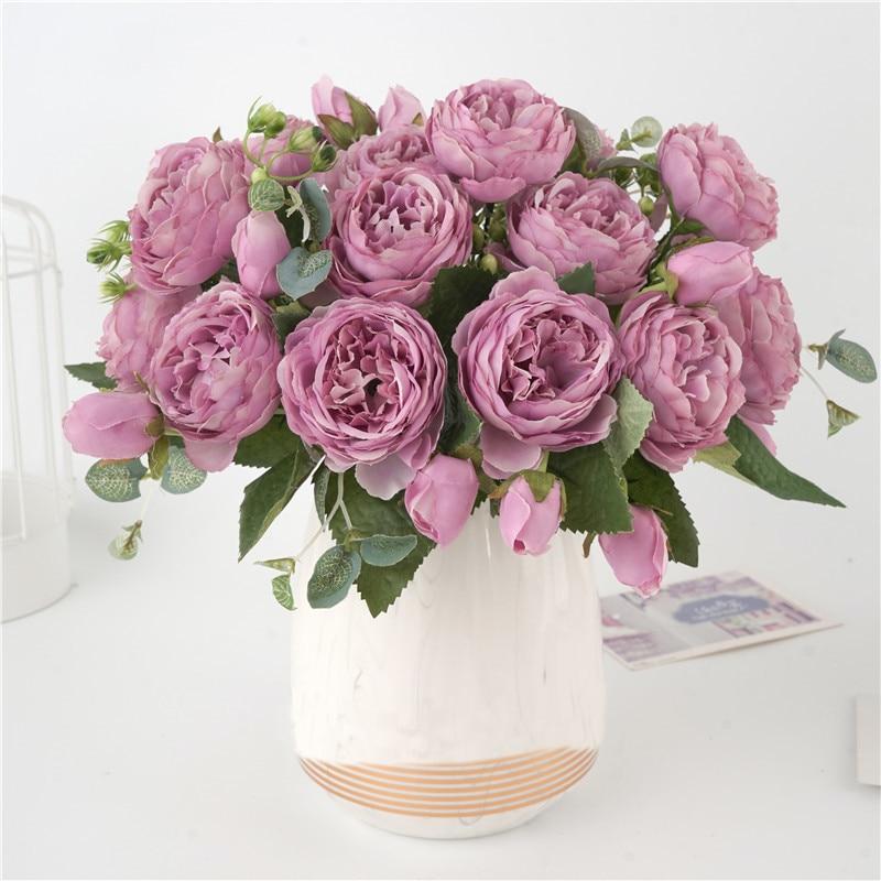 Kalsten | Elegant peony floral composition for home decor – High-quality non-woven fabric