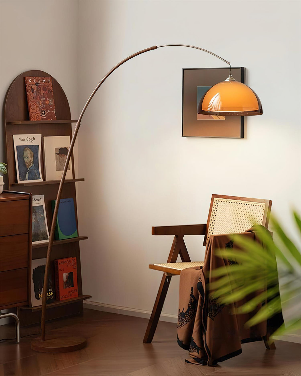 Ventoro Arc Floor Lamp with Dome Shade