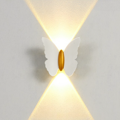 Butterfly-Design LED Outdoor Wall Lantern