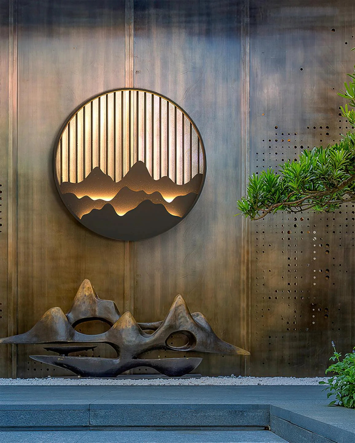 Integrated LED Outdoor Wall Lantern