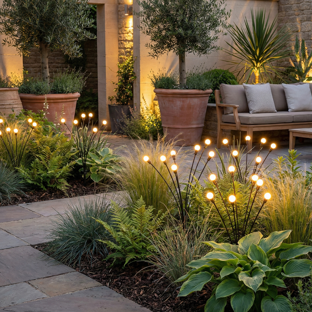 Solar Firefly Garden Lights, 120 Lumens