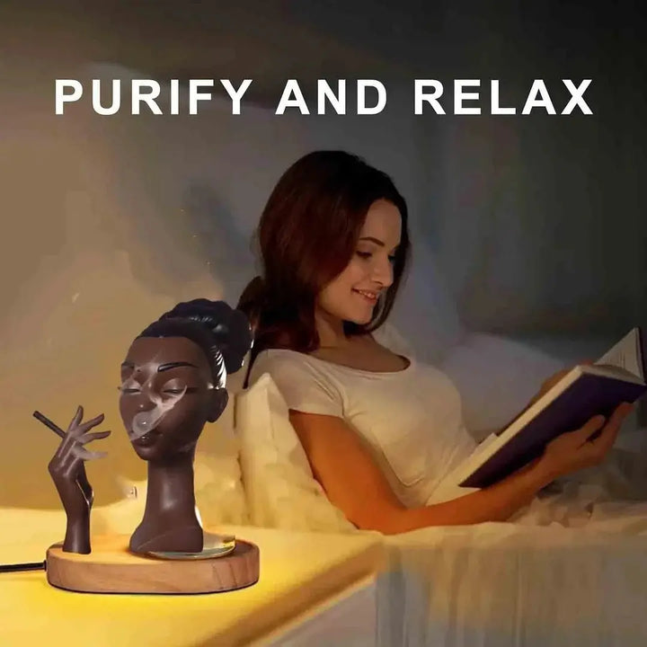 Kalsten | Elegant Incense Holder in the Form of a Black Woman's Head