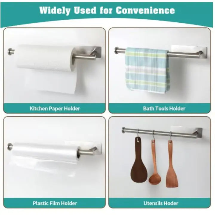 Kalsten | Elegant Wall Kitchen Paper Towel Holder – drill-free & space-saving