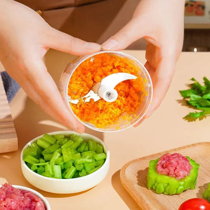 Kalsten | Electric Vegetable Slicer – USB-powered, safe & space-saving